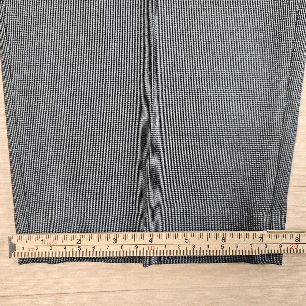 Lauren Ralph Lauren Dress Pants Mens 38x30 Gray Micro Houndstooth Stretch